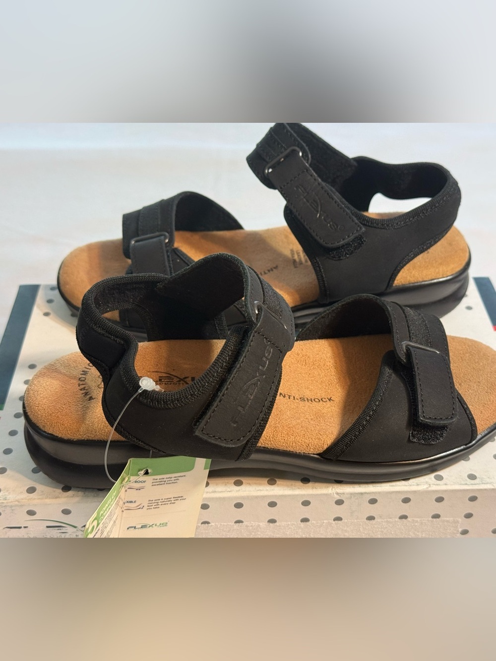 Flexus by Spring Step Women's Danila Black Nubuck. US Size 5.5 - 6.
